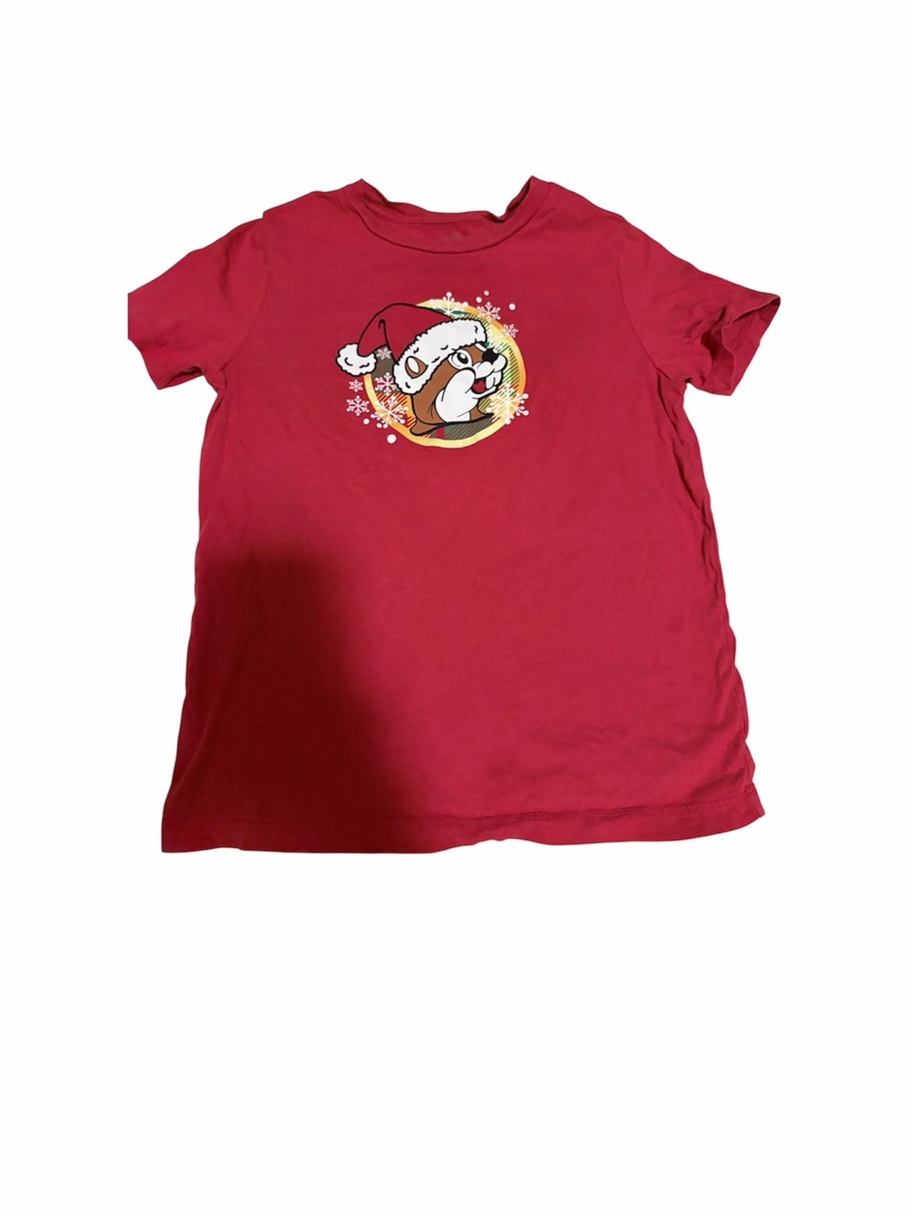 5/$30 🎈 Buc-ee's Kids small Holiday Gingerbread Snowglobe Graphic Tee